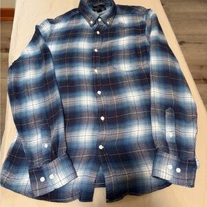 Treasure&Bond Blue Plaid Shirt